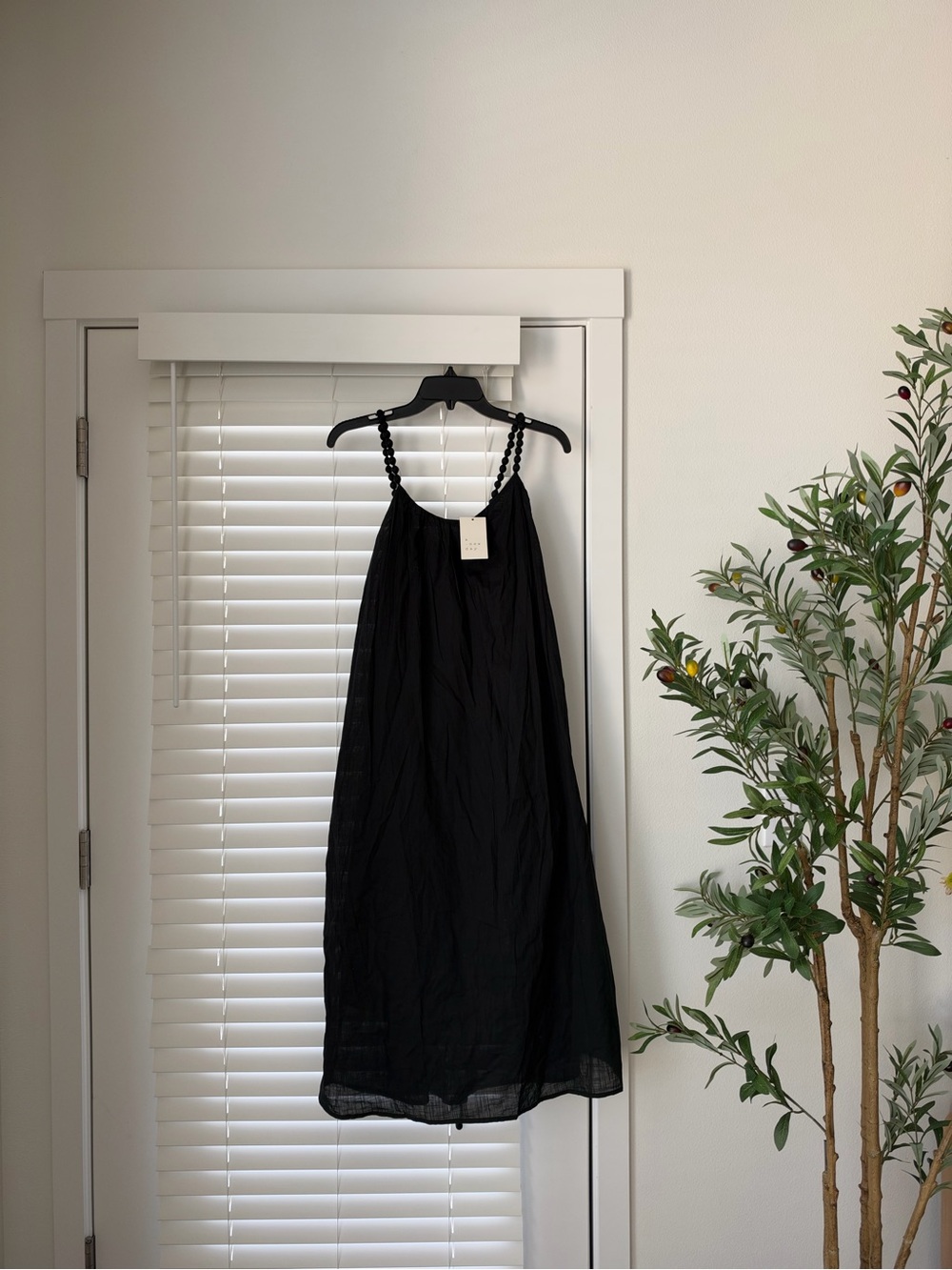 NWT Black Sleeveless -Strap Sundress